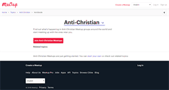 Desktop Screenshot of anti-christian.meetup.com