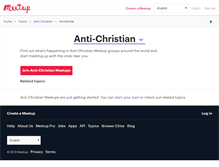 Tablet Screenshot of anti-christian.meetup.com