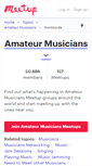 Mobile Screenshot of amateur-musicians.meetup.com