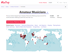 Tablet Screenshot of amateur-musicians.meetup.com