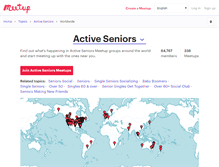 Tablet Screenshot of active-seniors.meetup.com