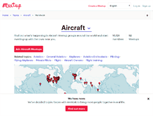 Tablet Screenshot of aircraft.meetup.com