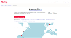 Desktop Screenshot of annapolis.meetup.com