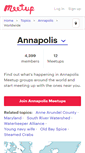 Mobile Screenshot of annapolis.meetup.com