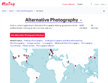 Tablet Screenshot of alternative-photography.meetup.com