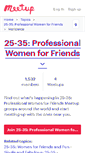 Mobile Screenshot of 25-35-professional-women-for-friends.meetup.com