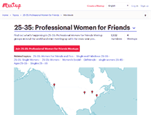 Tablet Screenshot of 25-35-professional-women-for-friends.meetup.com