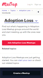 Mobile Screenshot of adoption-loss.meetup.com
