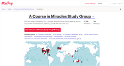 Desktop Screenshot of a-course-in-miracles-study-group.meetup.com