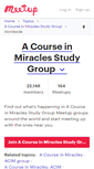 Mobile Screenshot of a-course-in-miracles-study-group.meetup.com