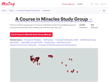 Tablet Screenshot of a-course-in-miracles-study-group.meetup.com