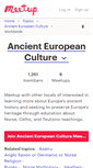 Mobile Screenshot of ancienteurope.meetup.com