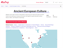 Tablet Screenshot of ancienteurope.meetup.com