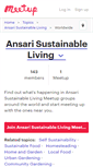 Mobile Screenshot of ansari-sustainable-living.meetup.com
