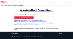 Desktop Screenshot of american-heart-association.meetup.com