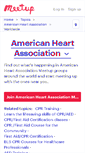 Mobile Screenshot of american-heart-association.meetup.com