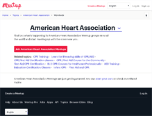 Tablet Screenshot of american-heart-association.meetup.com
