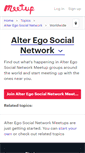 Mobile Screenshot of alter-ego-social-network.meetup.com