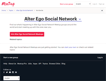 Tablet Screenshot of alter-ego-social-network.meetup.com