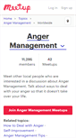 Mobile Screenshot of angermgt.meetup.com