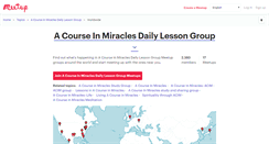 Desktop Screenshot of a-course-in-miracles-daily-lesson-group.meetup.com