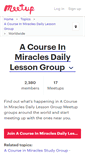 Mobile Screenshot of a-course-in-miracles-daily-lesson-group.meetup.com