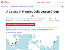 Tablet Screenshot of a-course-in-miracles-daily-lesson-group.meetup.com