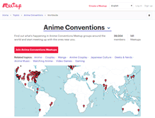Tablet Screenshot of anime-conventions.meetup.com