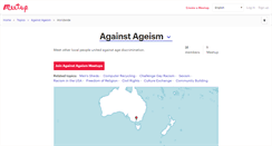 Desktop Screenshot of againstageism.meetup.com