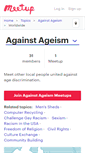 Mobile Screenshot of againstageism.meetup.com