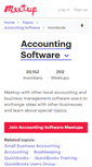 Mobile Screenshot of accountsoftware.meetup.com