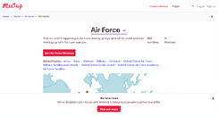Desktop Screenshot of air-force.meetup.com