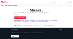 Desktop Screenshot of adbusters.meetup.com