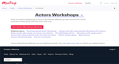 Desktop Screenshot of actors-workshops.meetup.com