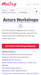 Mobile Screenshot of actors-workshops.meetup.com