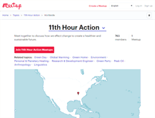 Tablet Screenshot of 11thhour.meetup.com