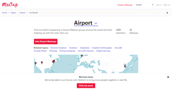 Desktop Screenshot of airport.meetup.com