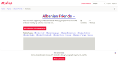 Desktop Screenshot of albanian-friends.meetup.com