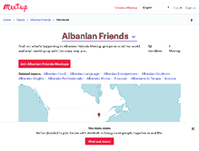 Tablet Screenshot of albanian-friends.meetup.com