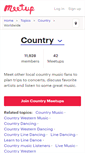 Mobile Screenshot of amerikanische-country-musik.meetup.com