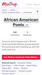 Mobile Screenshot of african-american-poets.meetup.com