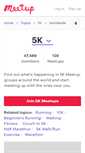 Mobile Screenshot of 5k.meetup.com