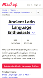 Mobile Screenshot of ancient-latin-language-enthusiasts.meetup.com