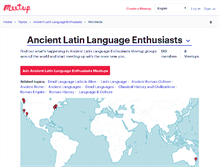 Tablet Screenshot of ancient-latin-language-enthusiasts.meetup.com