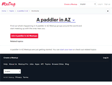 Tablet Screenshot of a-paddler-in-az.meetup.com