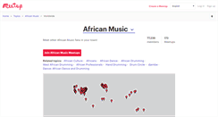 Desktop Screenshot of africanmusic.meetup.com