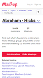 Mobile Screenshot of abraham-hicks.meetup.com