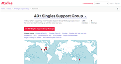 Desktop Screenshot of 40-singles-support-group.meetup.com