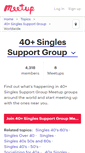 Mobile Screenshot of 40-singles-support-group.meetup.com