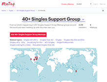 Tablet Screenshot of 40-singles-support-group.meetup.com